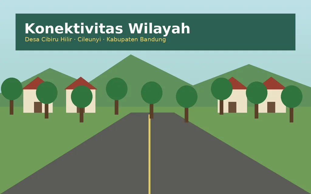 Ilustrasi lingkungan Desa Cibiru Hilir